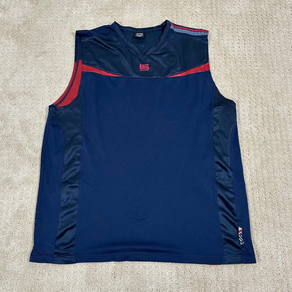 Vintage Nike LeBron James Basketball Jersey Mens XXL L23 Y2K Sleeveless Tank Top